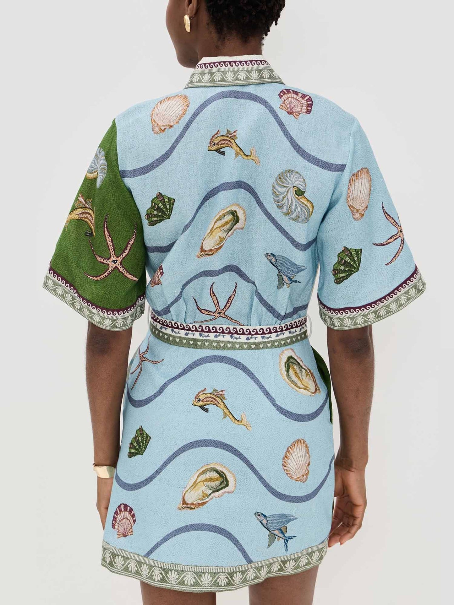 CONJUNTO CAMISERO ESTAMPADO MEDITERRÁNEO