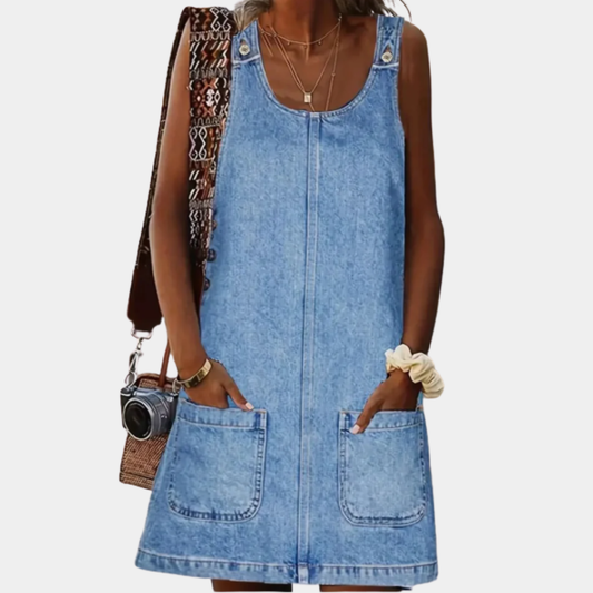Saylor | Vestido Peto Vaquero de Corte Relajado - imagen 1