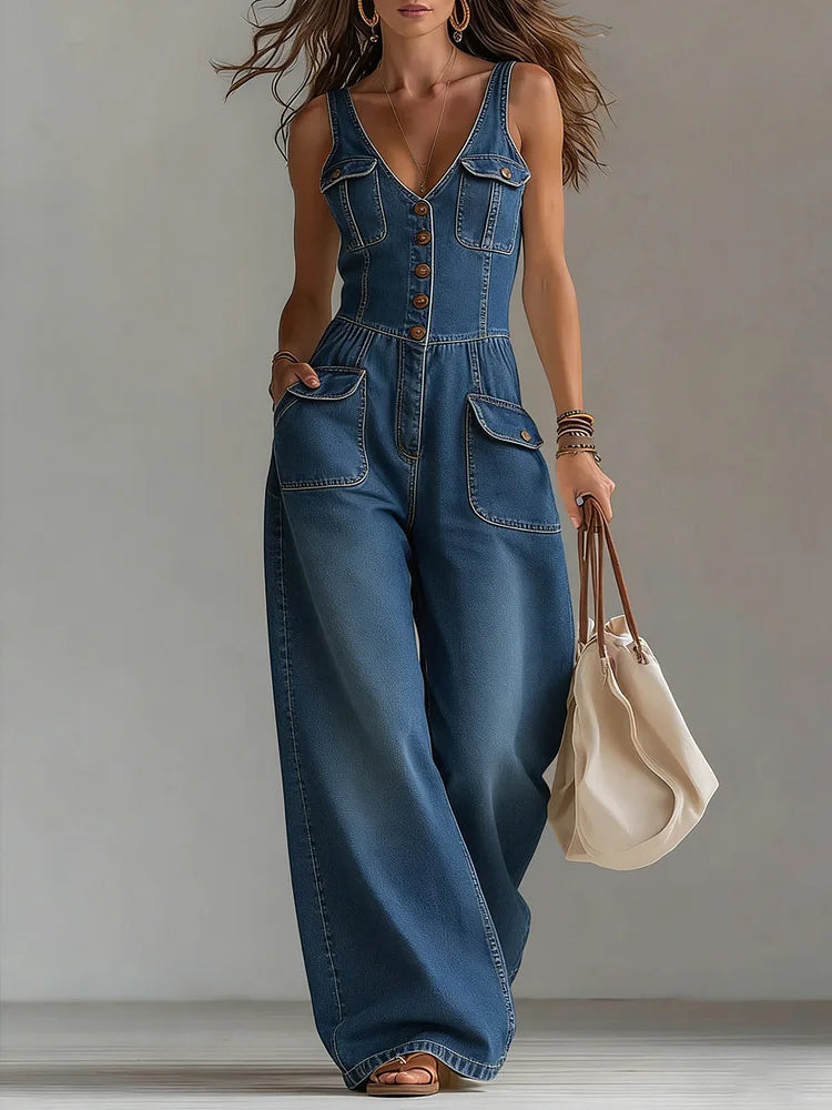 Sofia | Mono Vaquero Favorecedor de Estilo Relajado - imagen 1