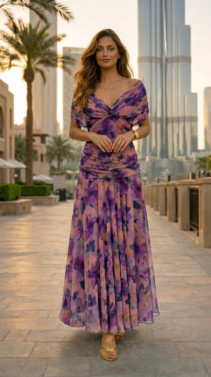 ISLA I VESTIDO LARGO DE GASA EDICION LIMITADA