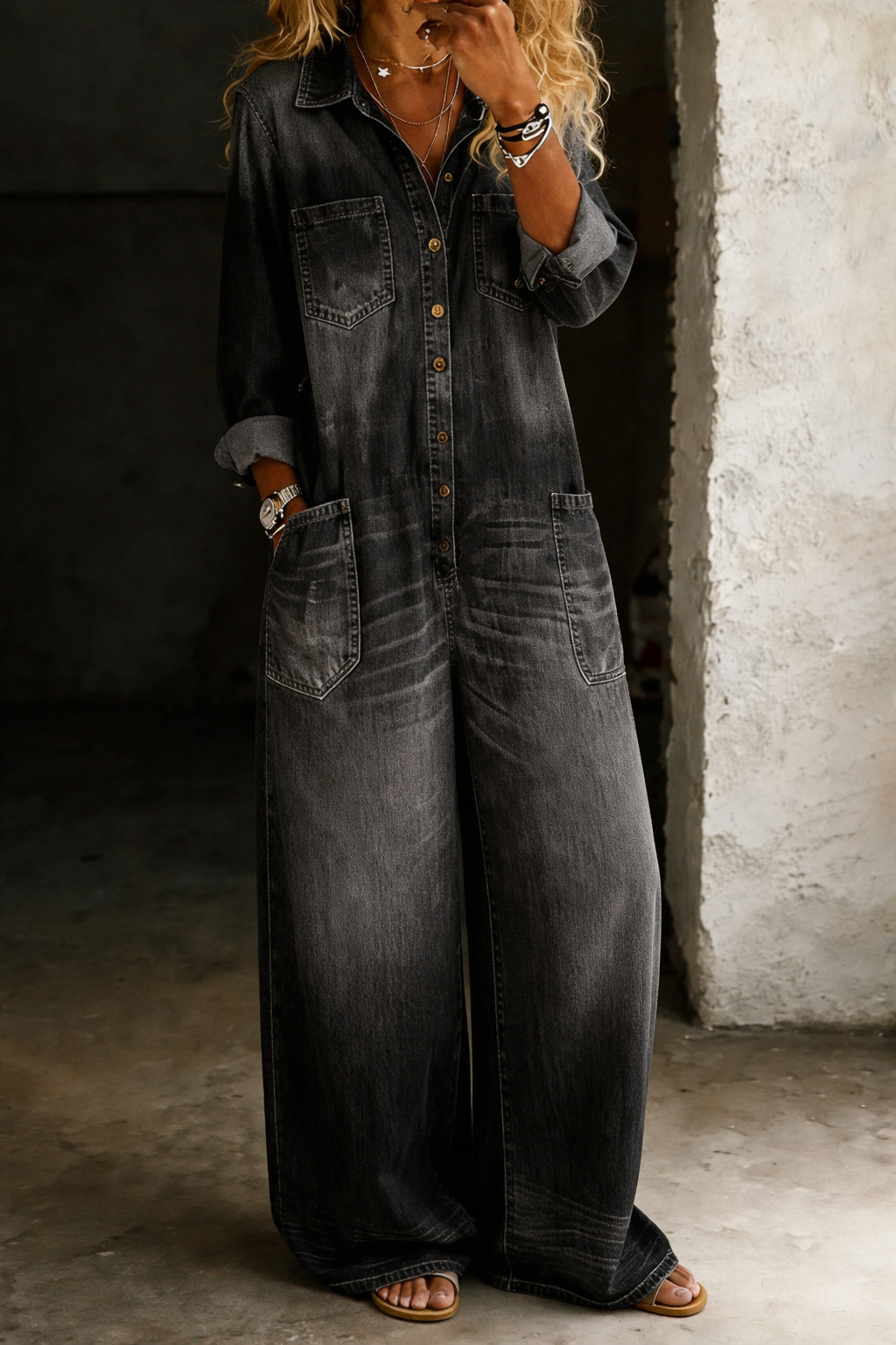 Lena | Peto Vaquero Casual y Cómodo - imagen 2