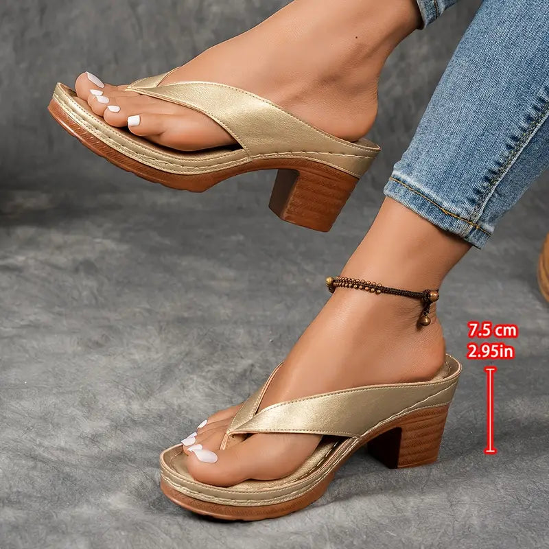Delacroix™ - Sandalias de Elegancia y Comodidad - Oro