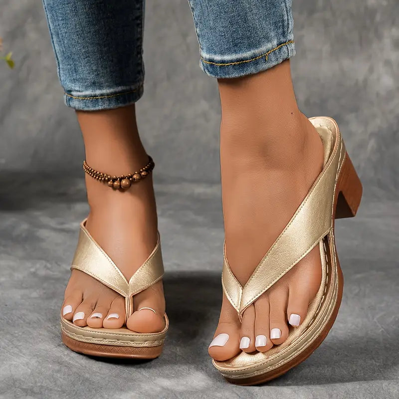 Delacroix™ - Sandalias de Elegancia y Comodidad - Oro