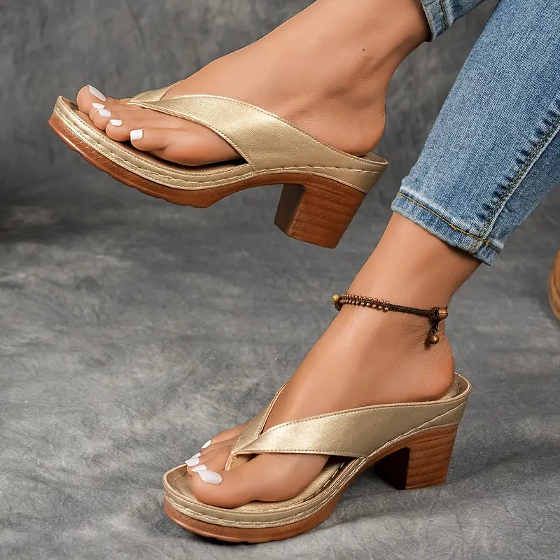 Delacroix™ - Sandalias de Elegancia y Comodidad - Oro