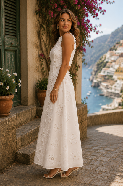 Aurora | Vestido Largo Bordado Elegante