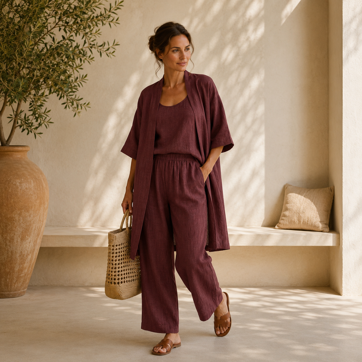Isabela™ | Conjunto de Lino Premium 3 Piezas