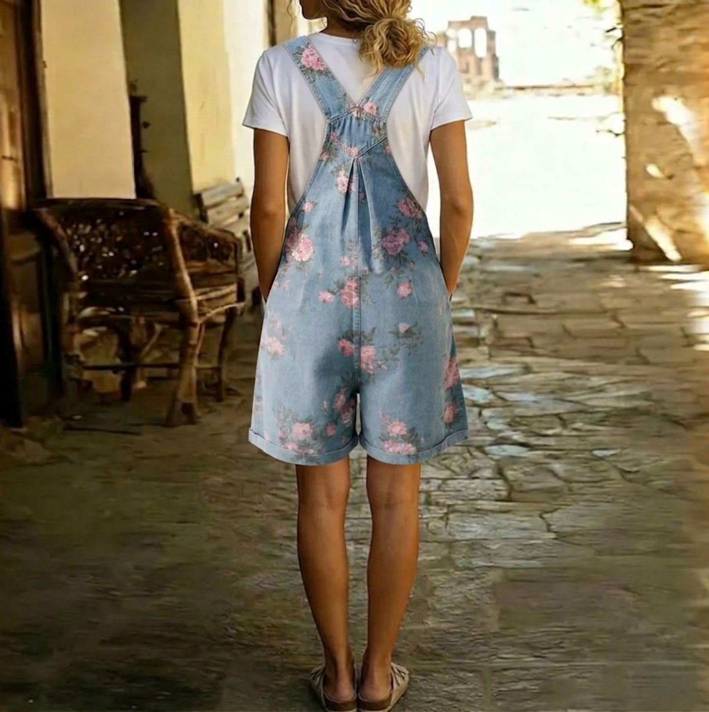 Judy | Peto Vaquero Floral de Estilo Vintage - imagen 3
