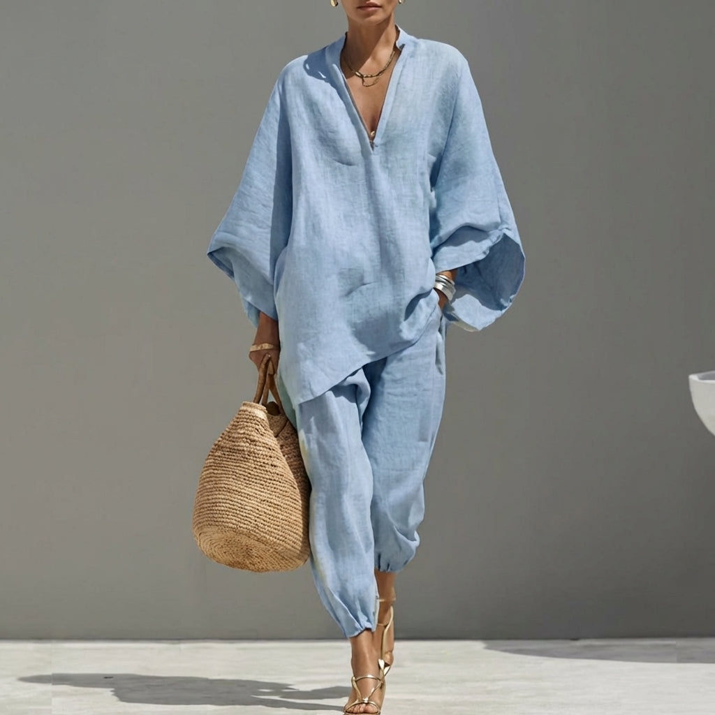 Marina™ | Conjunto de Lino Premium – Elegancia y Comodidad sin Esfuerzo