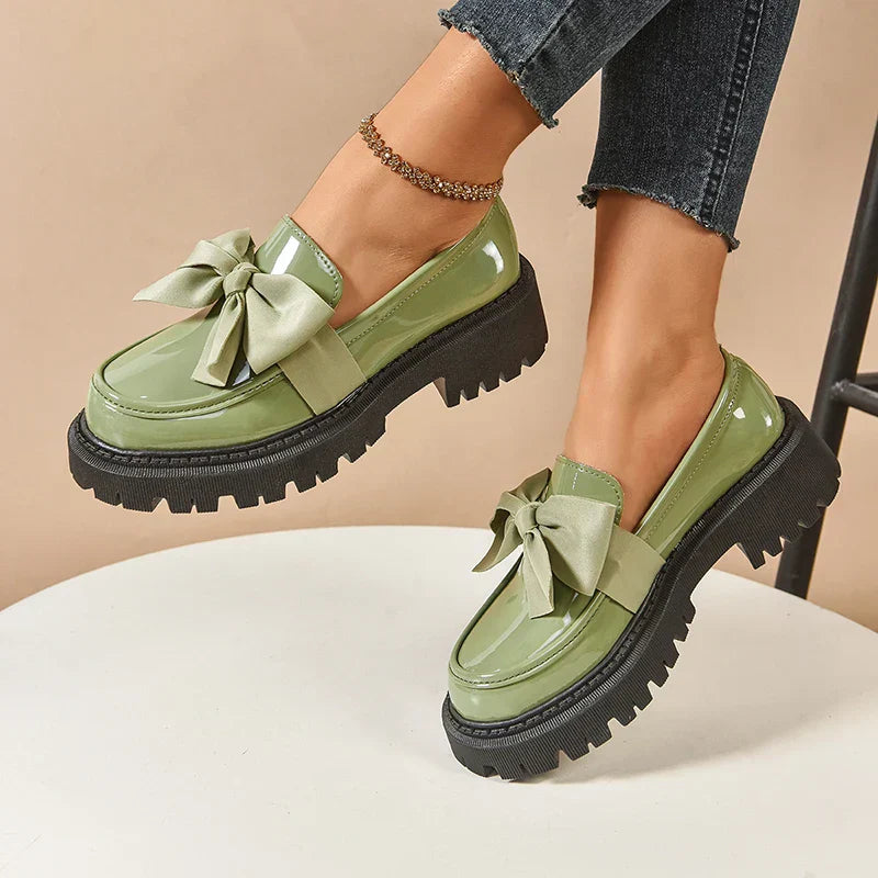 Garisa™ | Mocasines Plataforma Trendy con Lazo Chic
