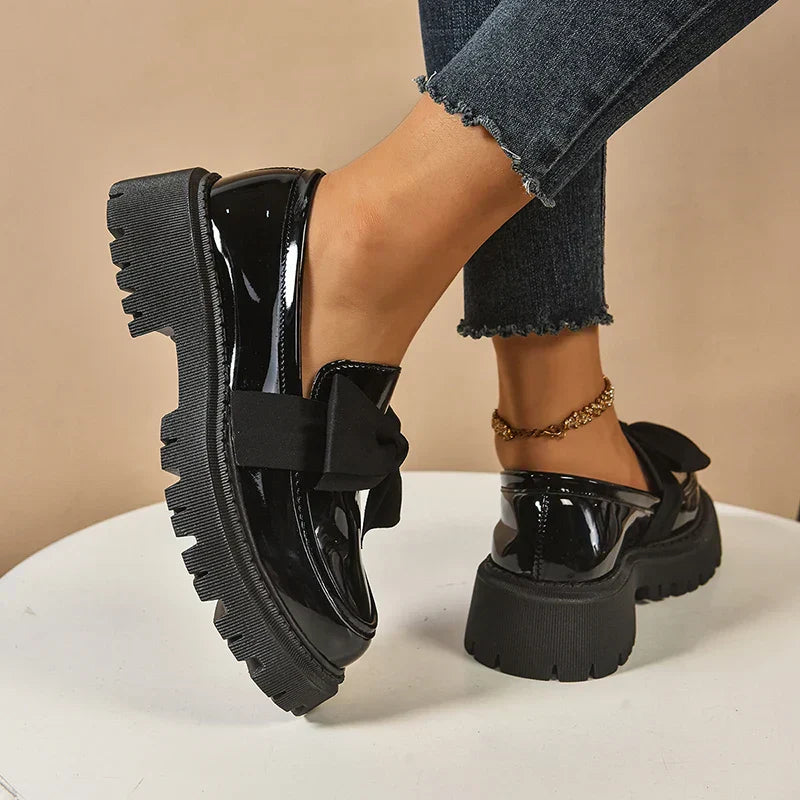 Garisa™ | Mocasines Plataforma Trendy con Lazo Chic