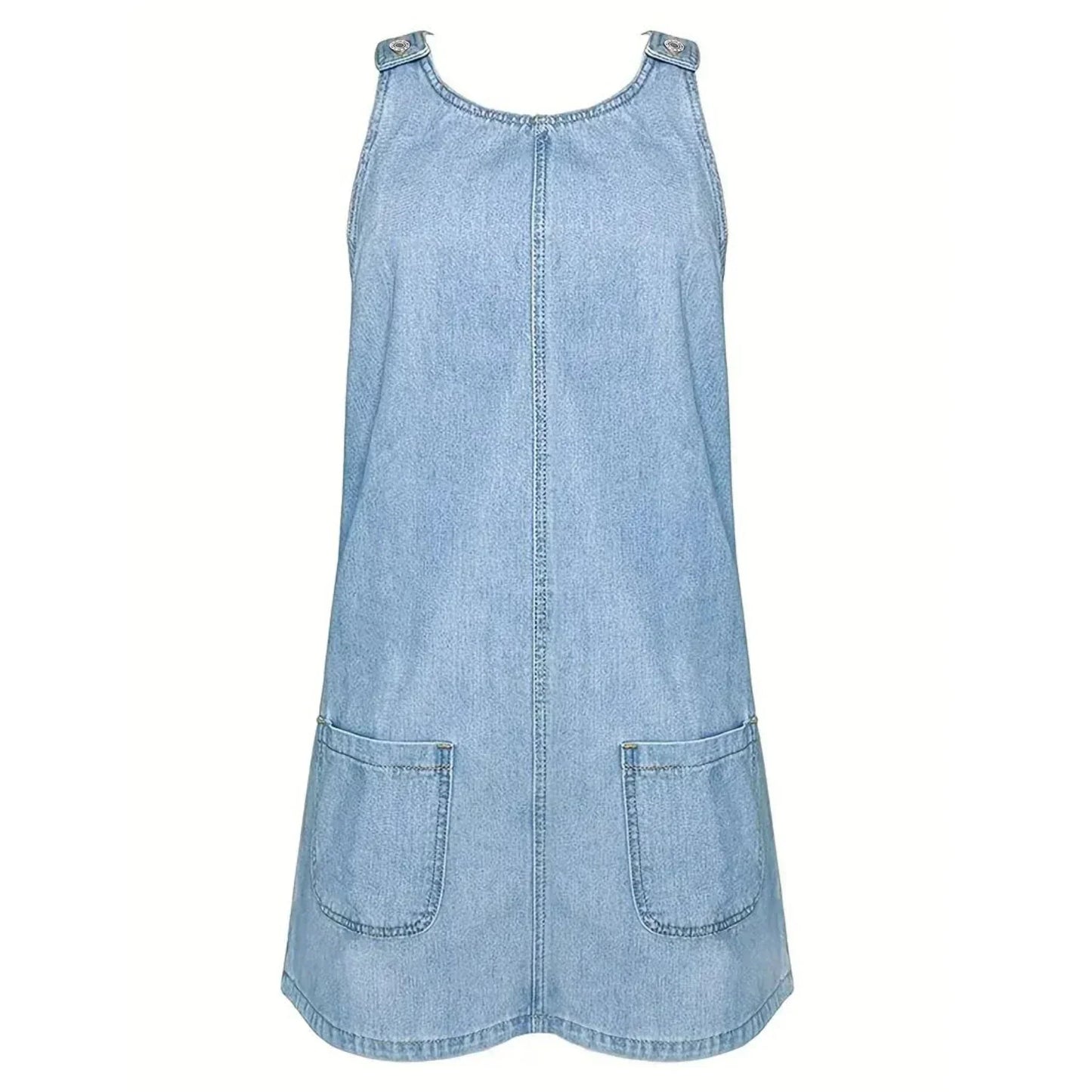 Saylor | Vestido Peto Vaquero de Corte Relajado - imagen 4
