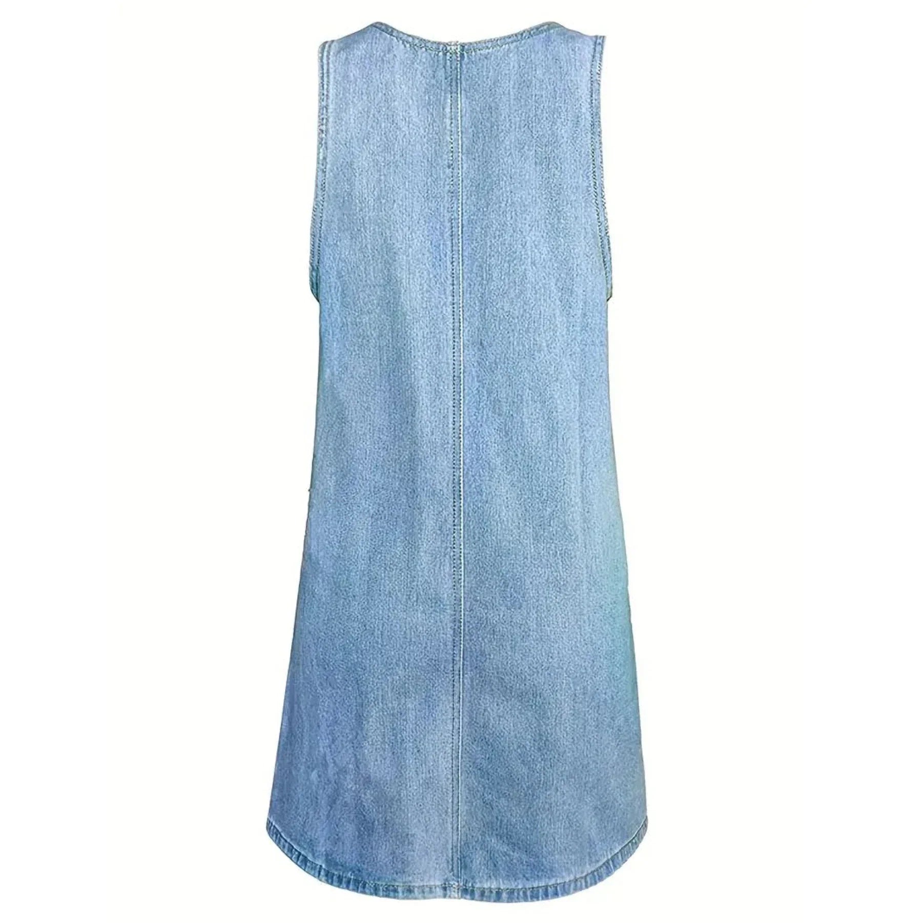 Saylor | Vestido Peto Vaquero de Corte Relajado - imagen 5