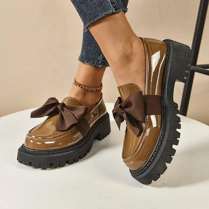 Garisa™ | Mocasines Plataforma Trendy con Lazo Chic
