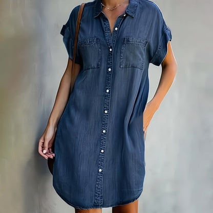 Eleni | Vestido Vaquero Camisero con Botones - imagen 3