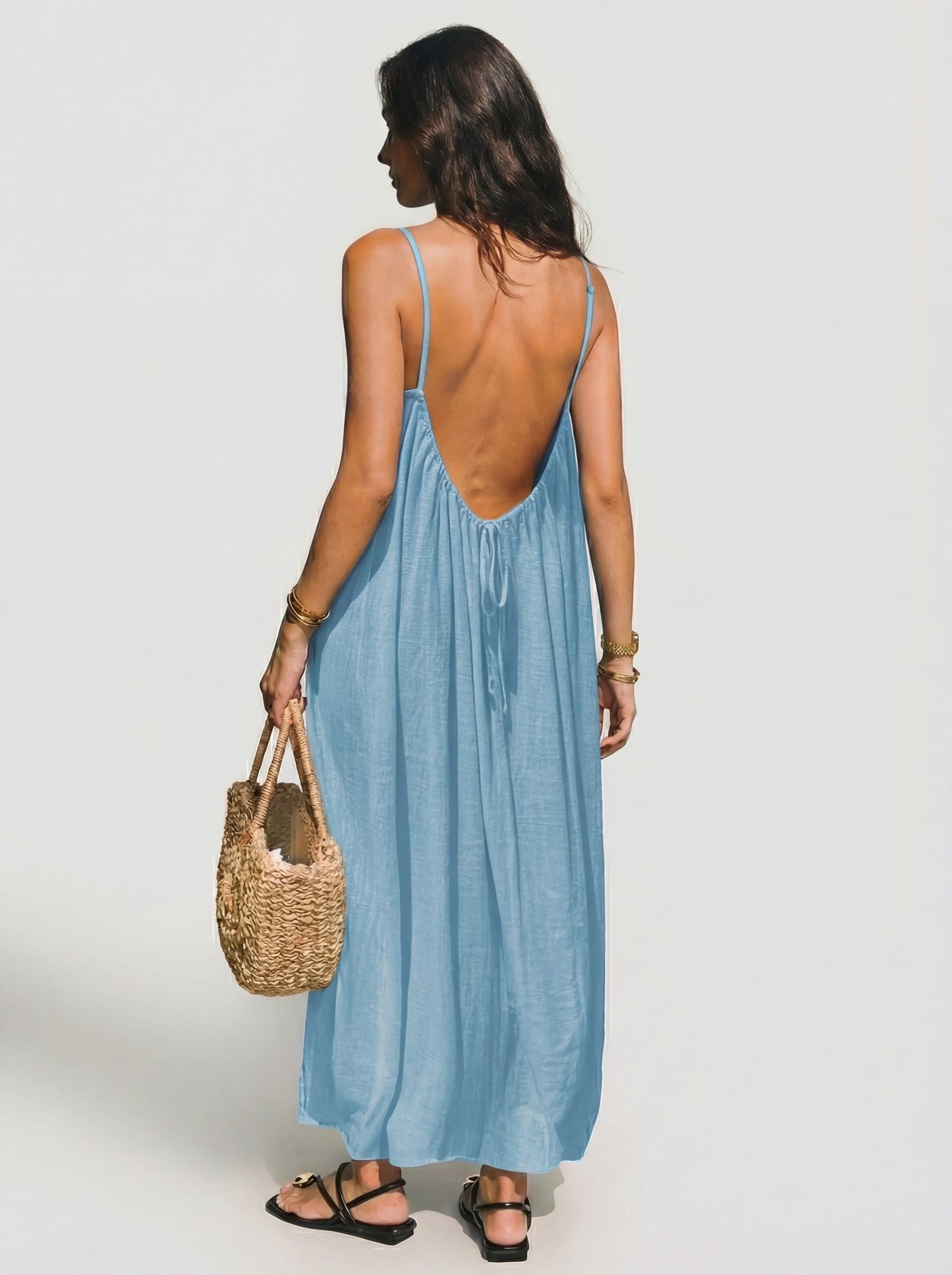LENA - VESTIDO ESPALDA ABIERTA
