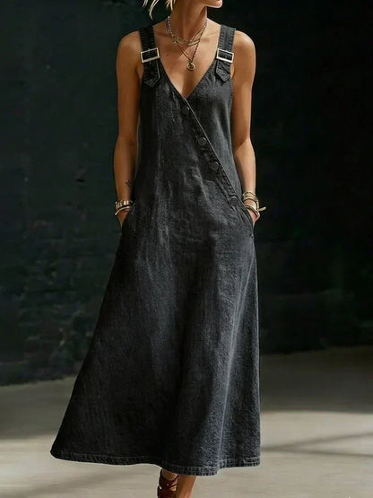 Vera | Vestido Vaquero Largo con Botones - imagen 6