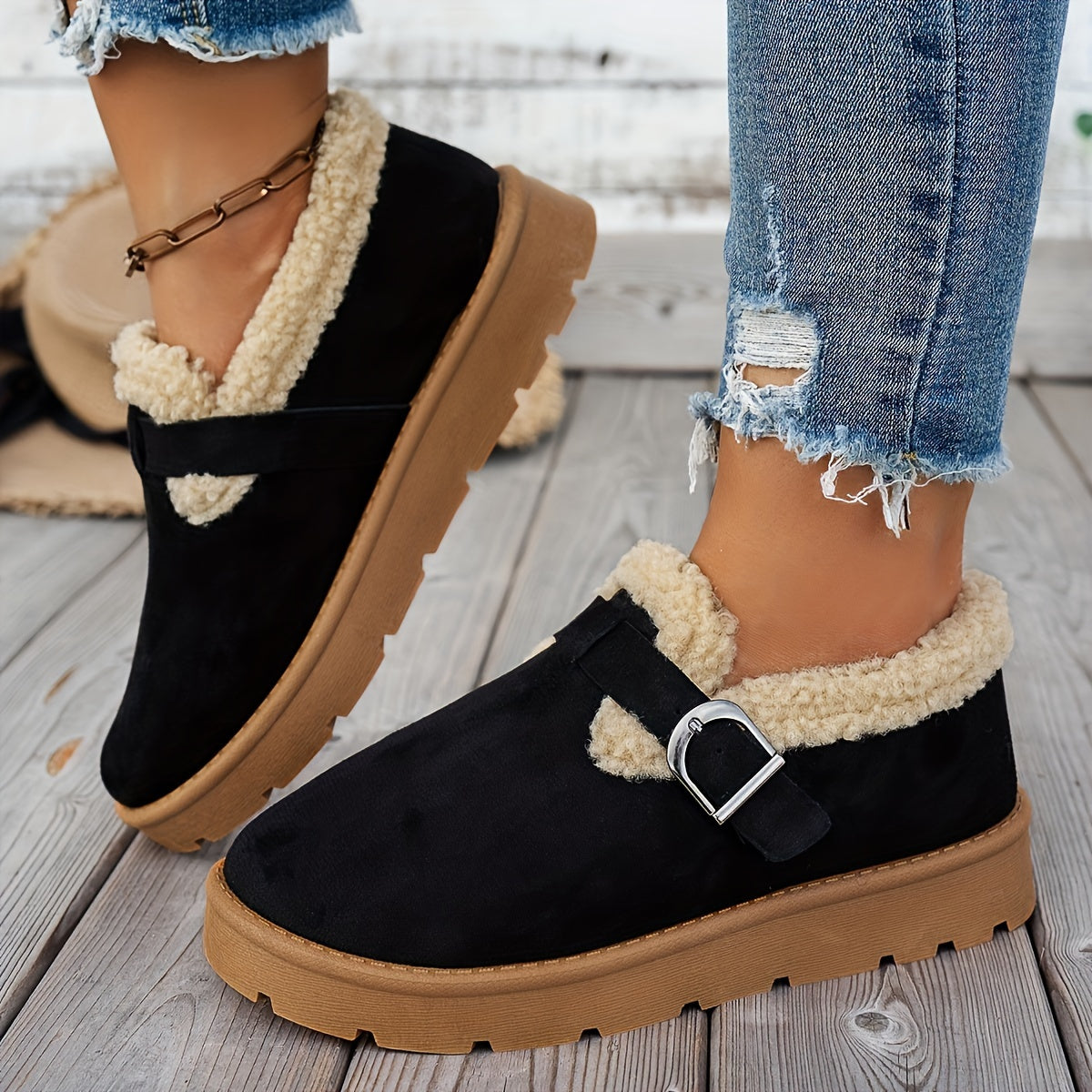 Lina Acogedores Botines de Invierno con Soporte Ergonómico