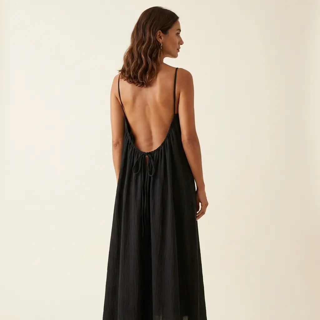Nerea vestido fluido de espalda abierta - imagen 10