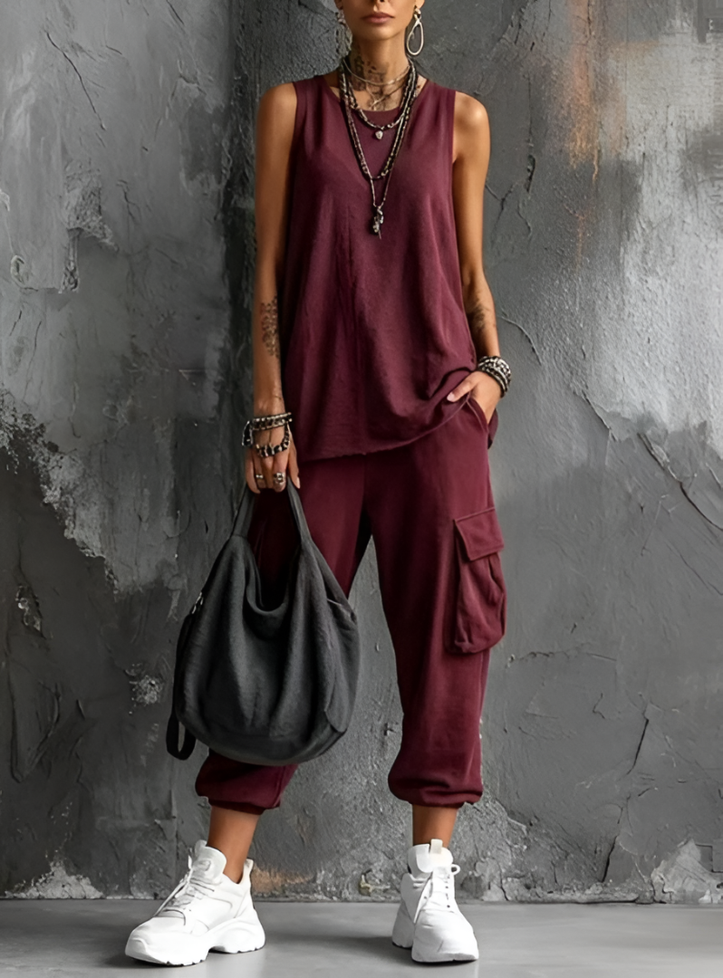 Valentina | Conjunto Casual con Bolsillos