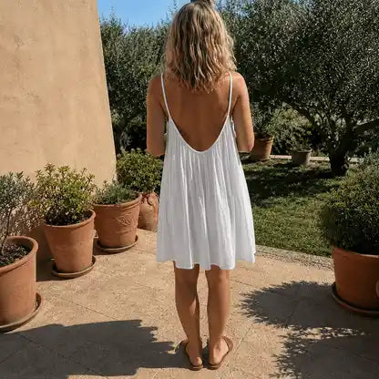 Nerea vestido fluido de espalda abierta - imagen 6